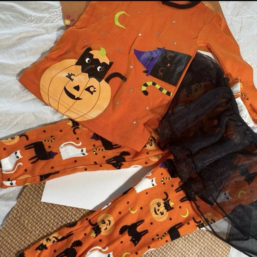 Just One You Carter's Girls 12 Months Halloween Outfit w/Tutu 3 pieces
